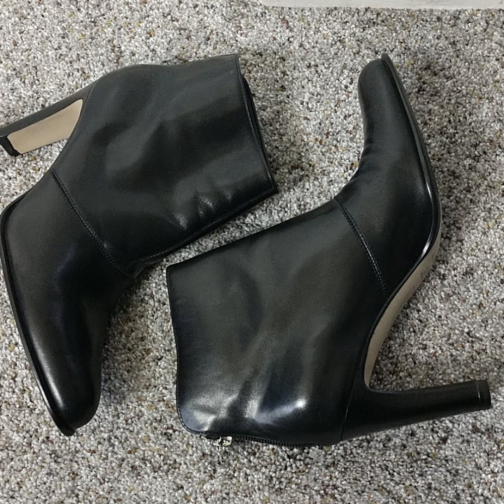 Bakers Black Leather Ankle Boots